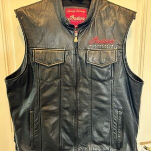 Black Leather Vest